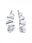Серьги С4350193 2 Бриллианит овал 0,72