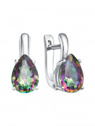 Серьги С4350374 2 Мистик кварц груша 3,74